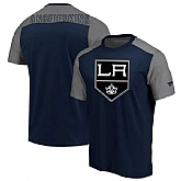 Los Angeles Kings Fanatics Branded Big & Tall Iconic T-Shirt Navy Heathered Gray